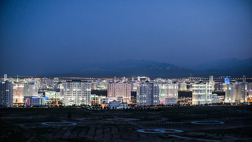 city night geotagged cityscape turkmenistan aşgabat peaceonearthorg geo:lat=3792468833 geo:lon=5834156000