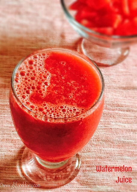 Watermelon Juice Recipe for Babies, Toddlers and Kids4