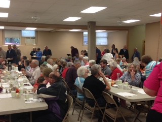 The Turkey Dinner fundraiser in October 2015 raised enough funds to purchase food for 3,032 bags.