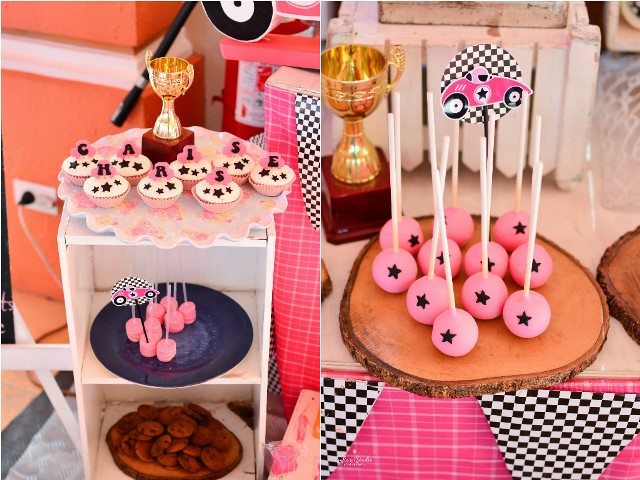 girly race car sweets