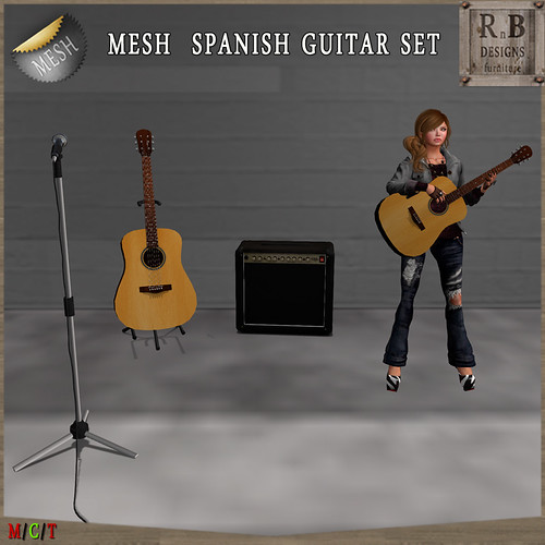 RnB Mesh Spanish Guitar Set -Rezz Guitar, Animations, Music & LO Radio- 3