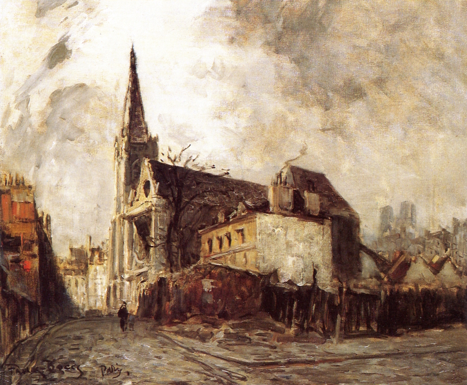 Cathedral in Paris by Frank Myers Boggs
