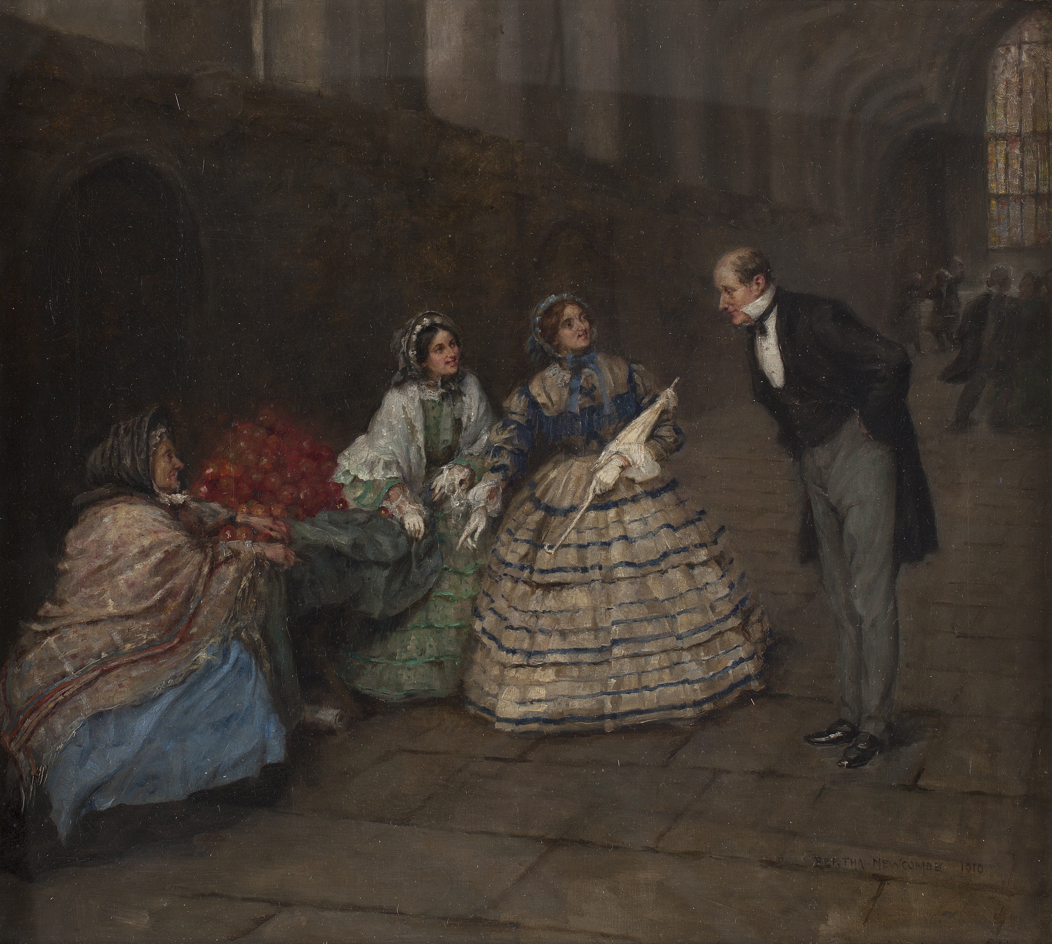 Bertha Newcombe's painting of petition