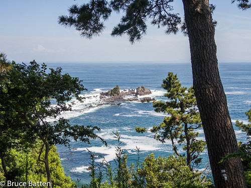 trees locations kanagawa plants oceansbeaches subjects atmosphericphenomena cloudssky rocksgeologicalformations placesofworship shintoshrines japan surfwaves ashigarashimogun kanagawaken jp honshu