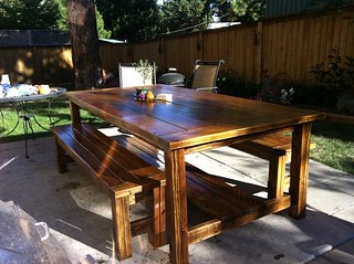 finished farmhouse table