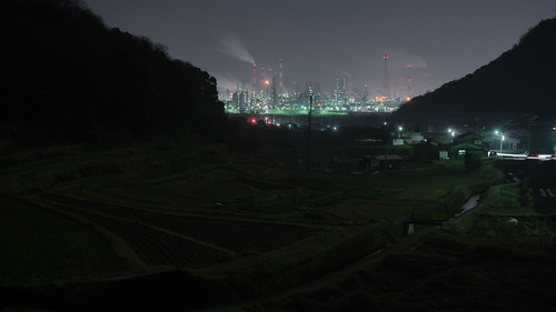 hdr kurashiki winter nightview industrial 倉敷市 岡山県 日本 jp