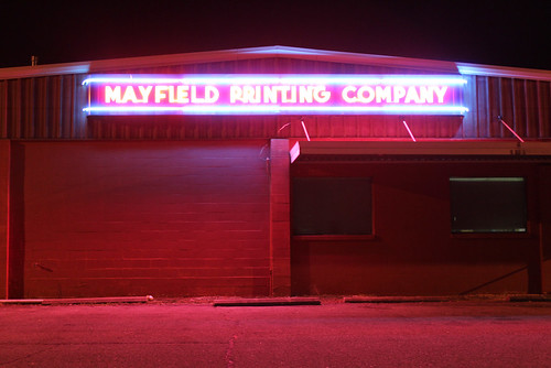 neon kentucky nighttime printing mayfield