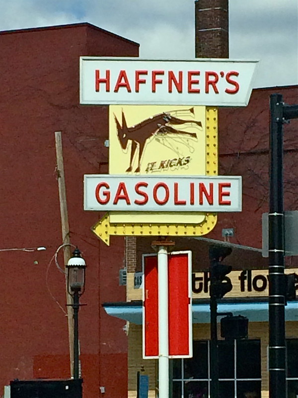 Haffner's - It Kicks! Lowell, MA Gas Station Sign - Gasoline