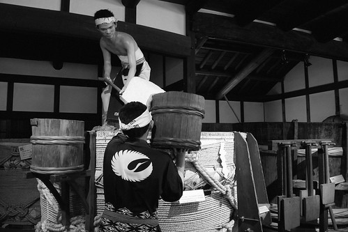 Sake maker 'HAKUTSURU' museum at  Nada, Kobe on APR 08, 2016 (3)