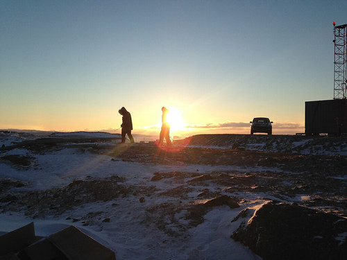 winter snow canada ice sunrise frozen arctic nunavut iqaluit
