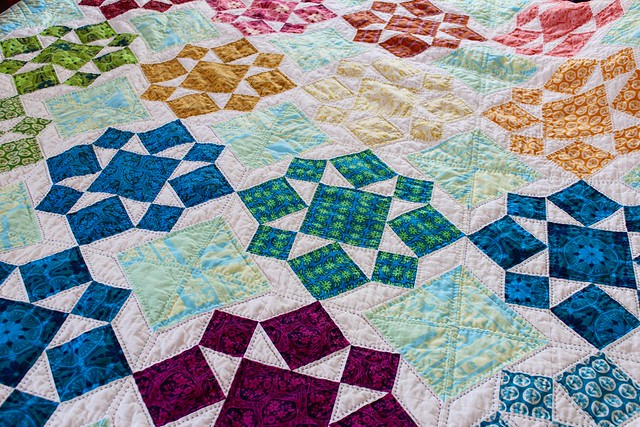 AMH On a Whim Quilt, Hand Quilted