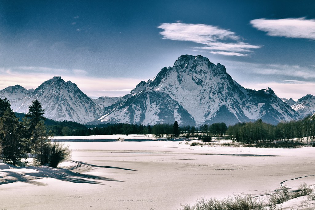 The Oxbow Bend of the Snake River and Mount Moran (Analog Efex Pro 2)