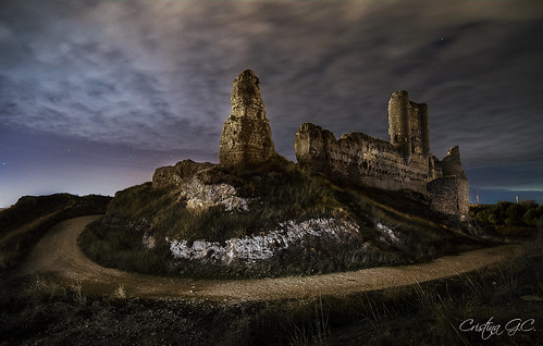 castle night long exposure nocturna castillo fuentidueña