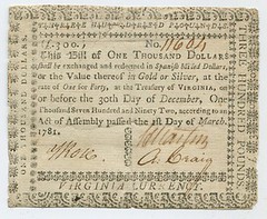 1000note from 1781