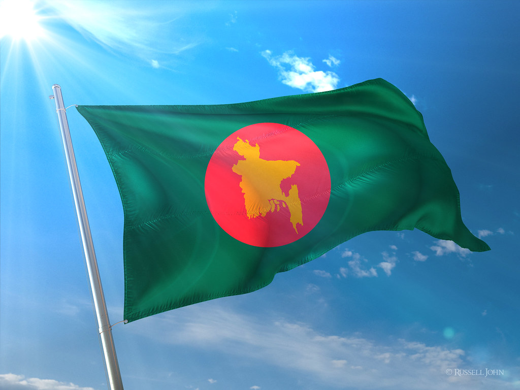 Photorealistic Flag of Bangladesh (1971)