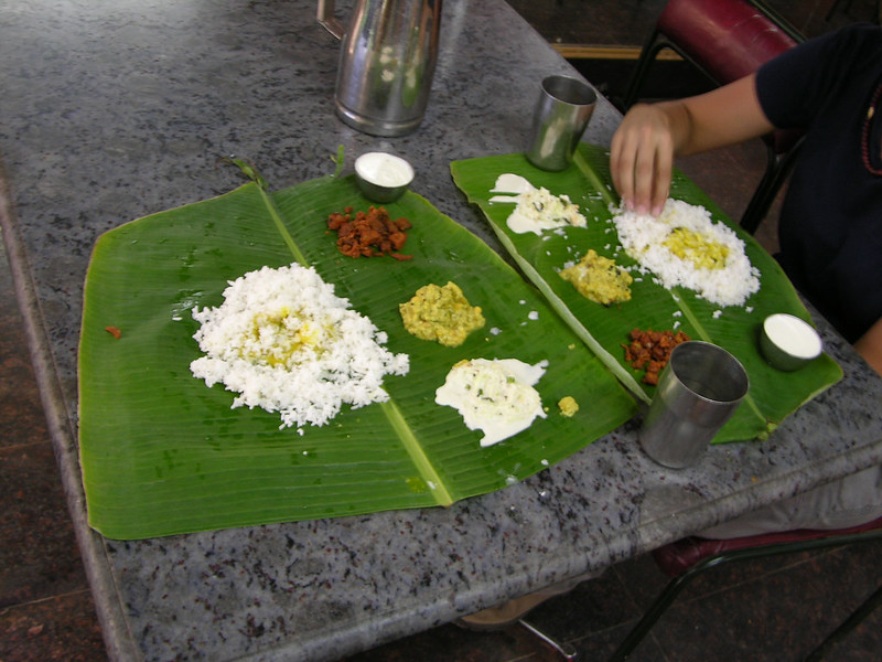 Comida tipica del Sur de la India