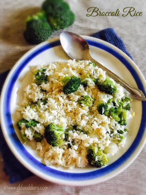 Broccoli Rice Recipe for Babies, Toddlers and Kids3