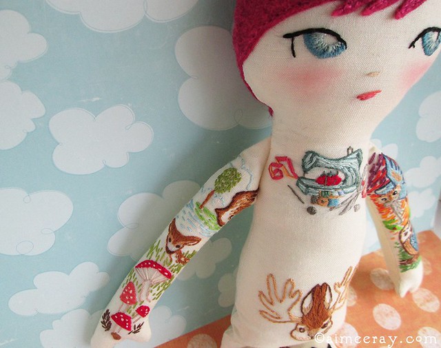 The Dainty Squid custom tattooed doll ❤️