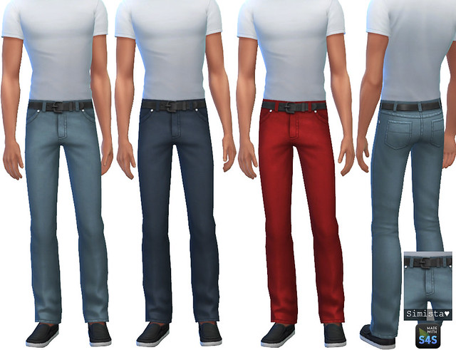 Simista A little sims 4 blog : Back To Basics Ym Jean Recolours