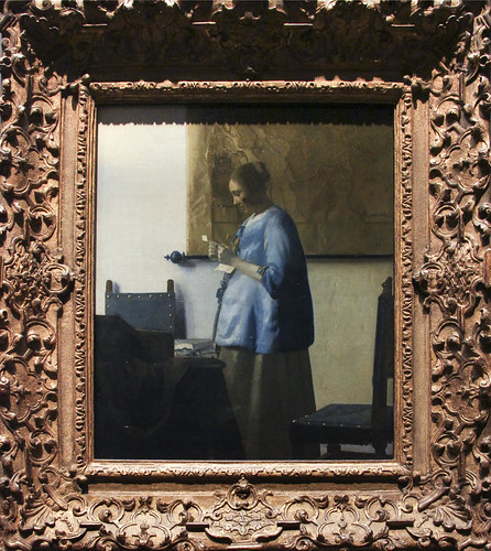 Woman Reading a Letter, Johannes Vermeer, 1663