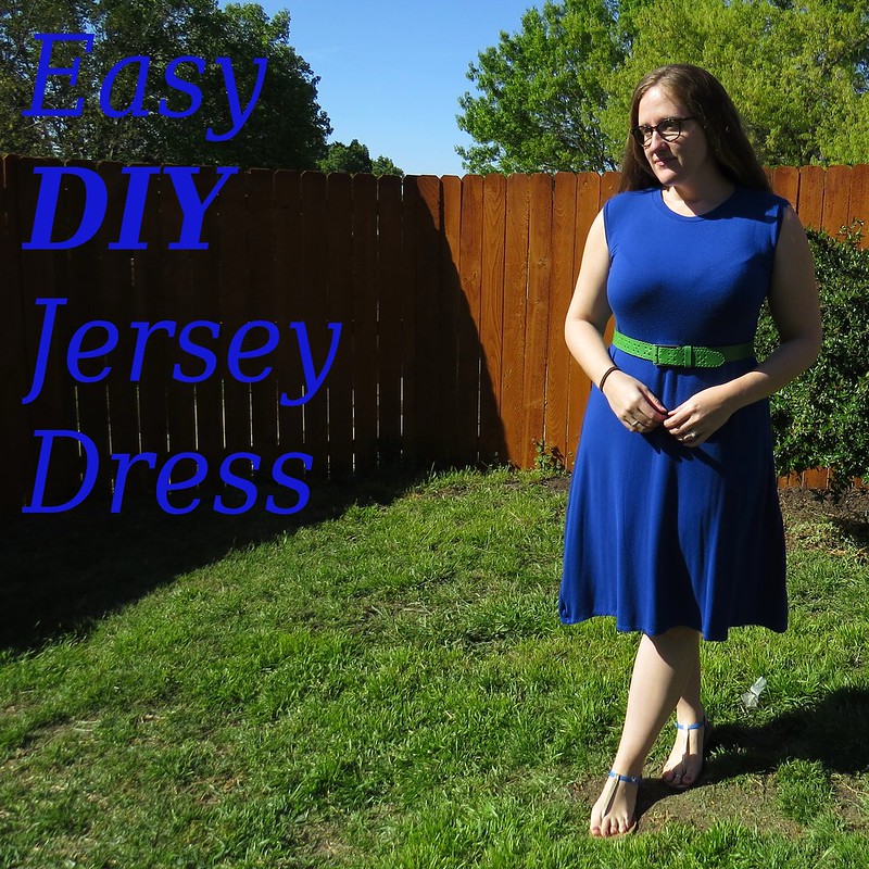 Blue Jersey Dress