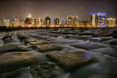 road city travel urban building water beautiful rock architecture night river landscape photo office high bravo asia long exposure cityscape view shaped outdoor background famous tofu hsinchu taiwan scene growth hdr touqianriver