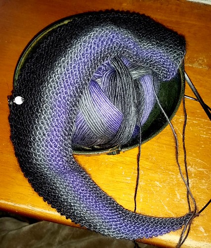 Wingspan shawl in progress #knitting - Lapdog Creations
