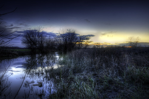 winter sunset sundown marsh ruraltexas