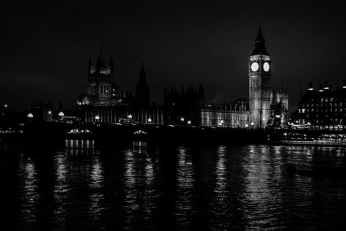 Nighttime on the Thames
