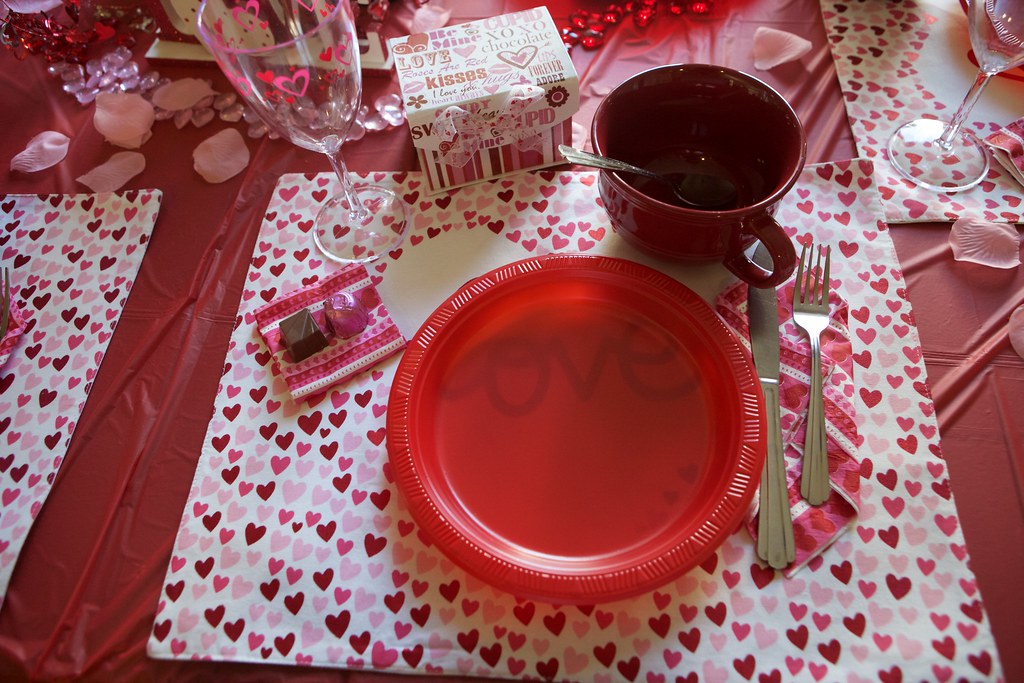 Valentines Table Setting