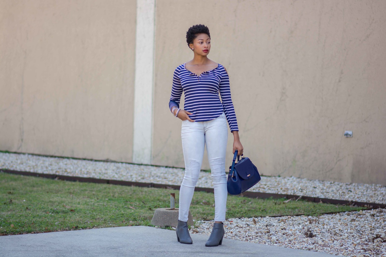 how to style a cold shoulder top