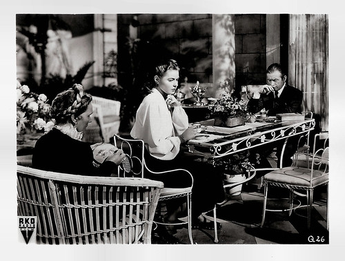 Ingrid Bergman, Claude Rains and Leopoldine Konstantin in Notorious (1946)