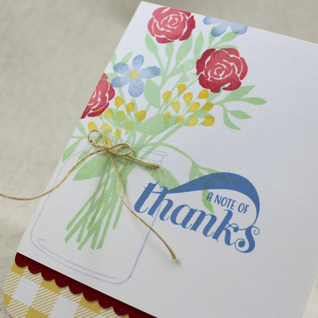 Note Of Thanks Bouquet Close Up