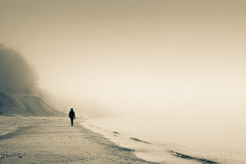 light sea bw water fog germany de landscape deutschland human kiel schleswigholstein balticcoast kielfjord