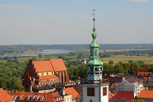 roof summer building tower church architecture river landscape town view poland polska wisła vistula culm kulm chełmno