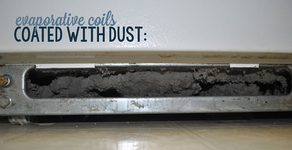 evaporative-coils-covered-in-dust