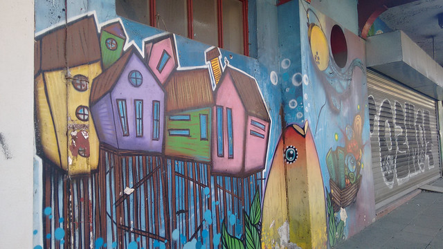 Mural in Castro, Chiloé, Chile