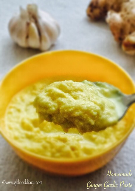 Homemade Ginger Garlic Paste Recipe for Baby Food 1