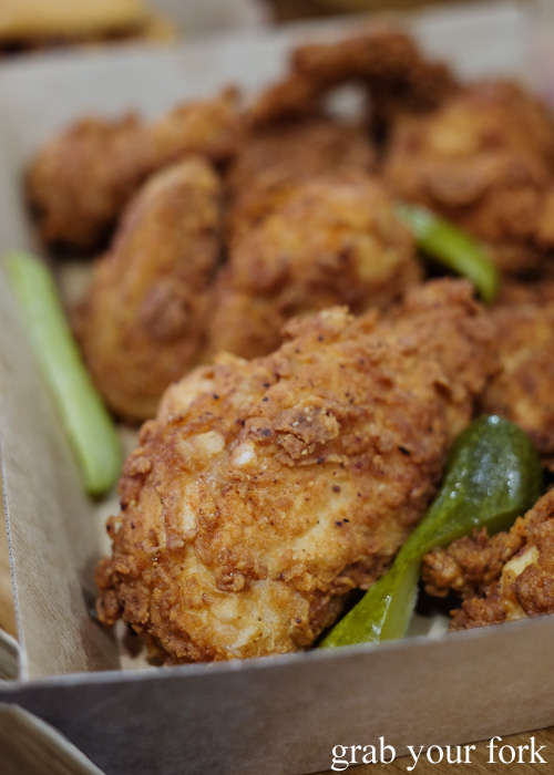 Southern fried chicken at Thirsty Bird, Potts Point