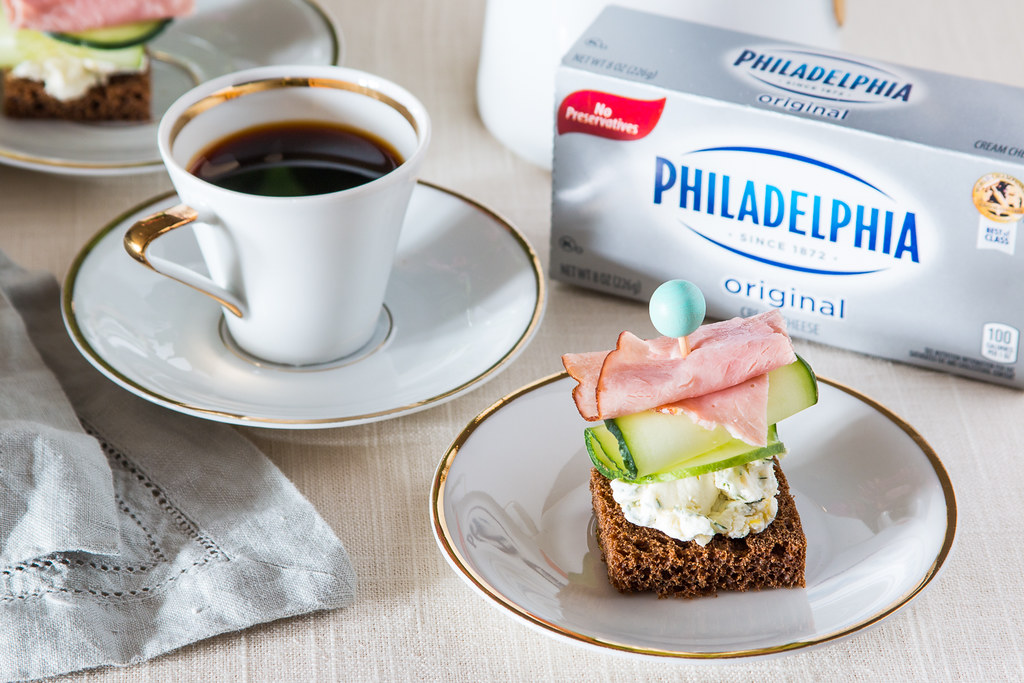 Fast and Fancy Philadelphia Cream Cheese Tea Sandwiches #HostWithPhilly