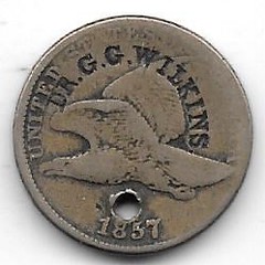 G. G. Wilkins Counterstamp on Flying Eagle Cent
