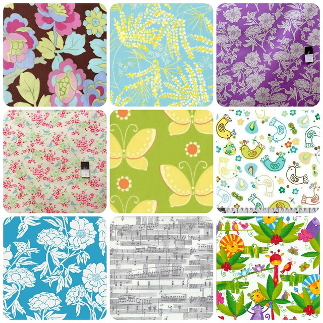 Discounted Fabrics in my Etsy shop