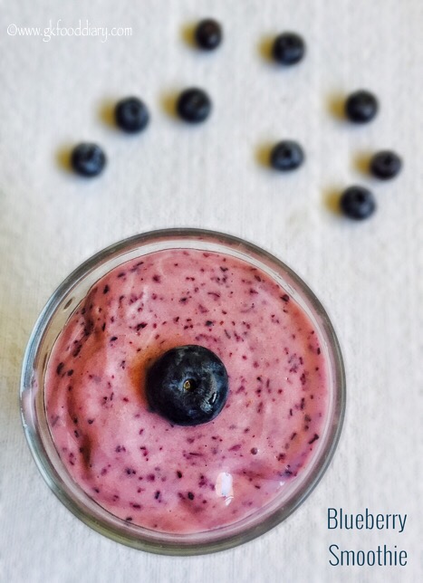 Blueberry Smoothie Recipe for Babies, Toddlers and Kids3