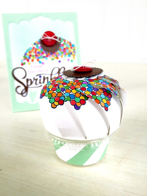 Snack Cup Wrap, Paper Puff Die, and Sprinkles on Top by Papertrey Ink