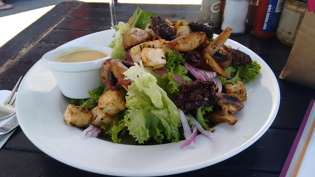 Amazing Salad at Café El Barista in Puerto Varas, Chile