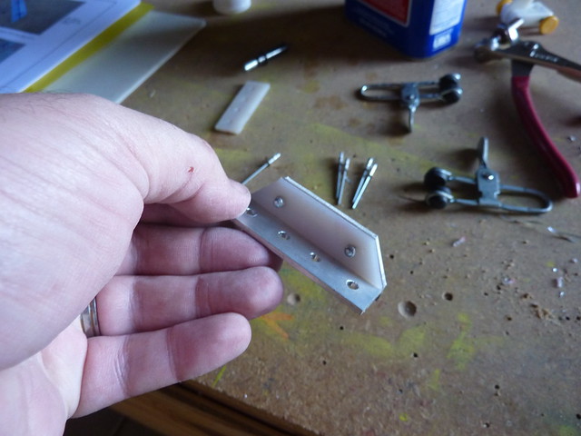 Making the rear latch pin angle