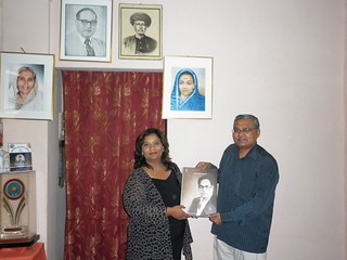 With Historian Professor Hari Narke at his home
