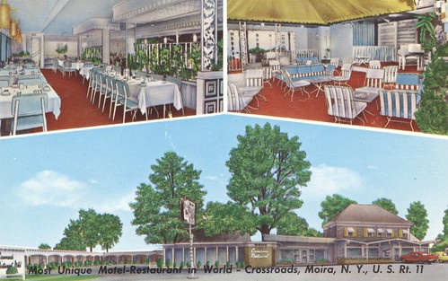 newyork vintage postcard motel moira triview