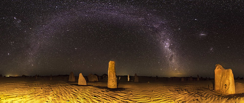 The Milky Way over the Pinnacles, Western Australia