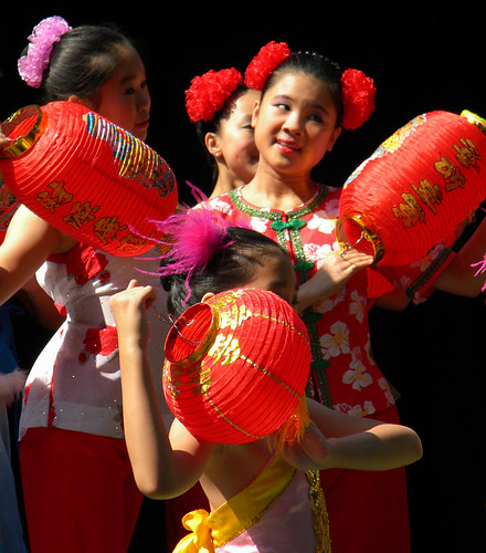Chinese Dancers at Performance Works on Granville Island in Vancouver, Canada
